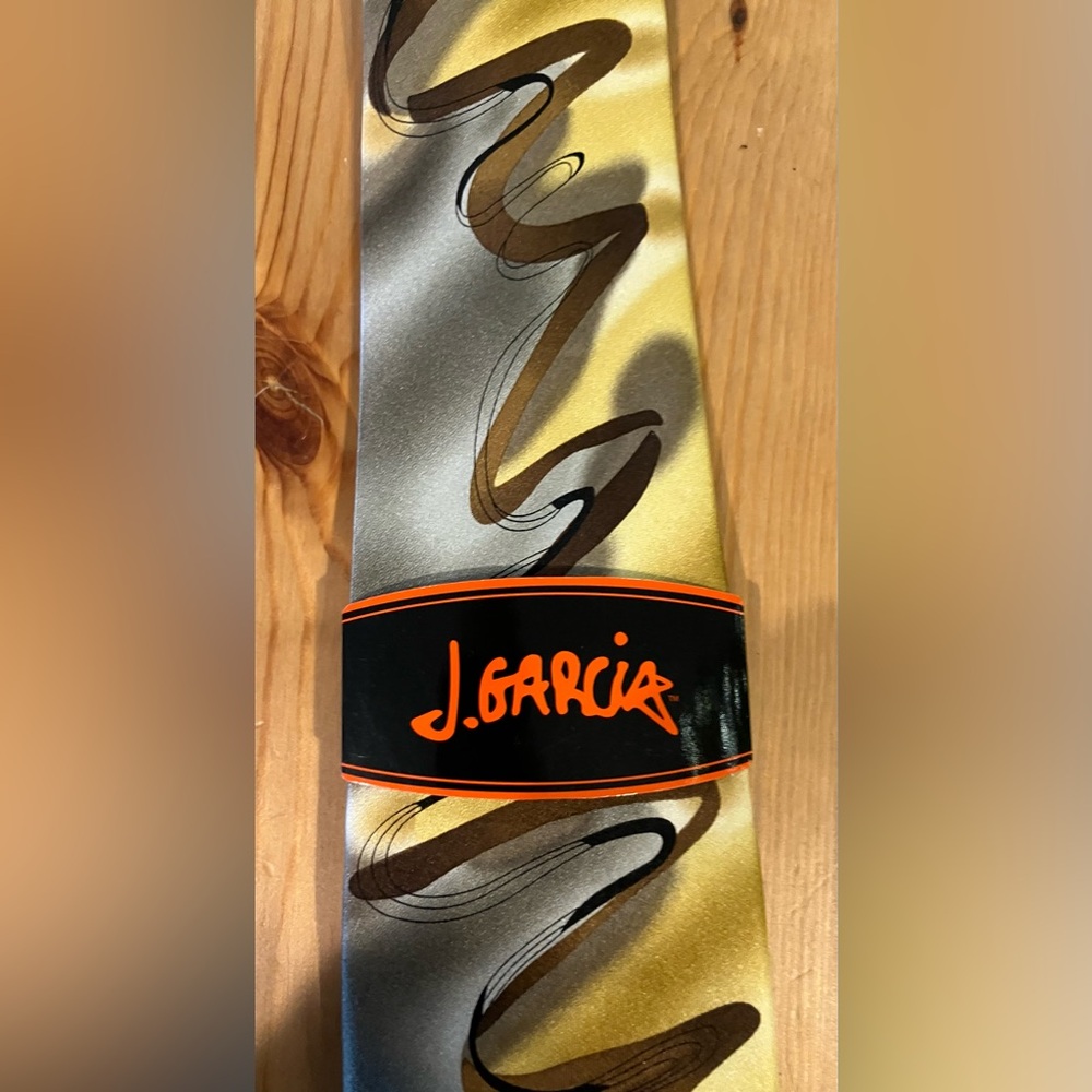 NWT J. Garcia Silk Tie “Floating Planes” Limited Edition Rare Multicolor Gold